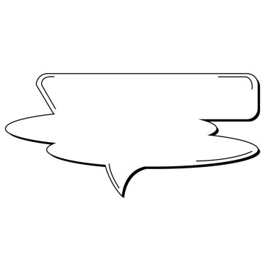 İzole komik konuşma balonu