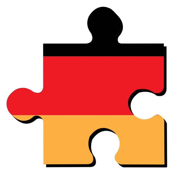İzole Alman bayrağı — Stok Vektör