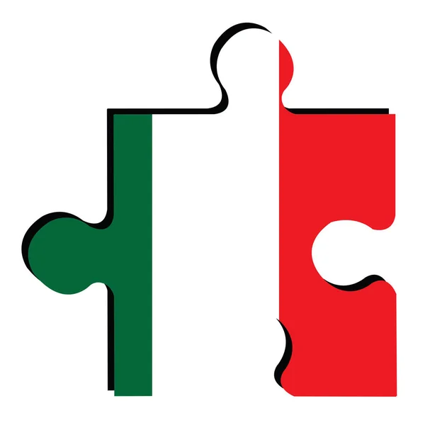 Isolated Italian flag — Stock Vector