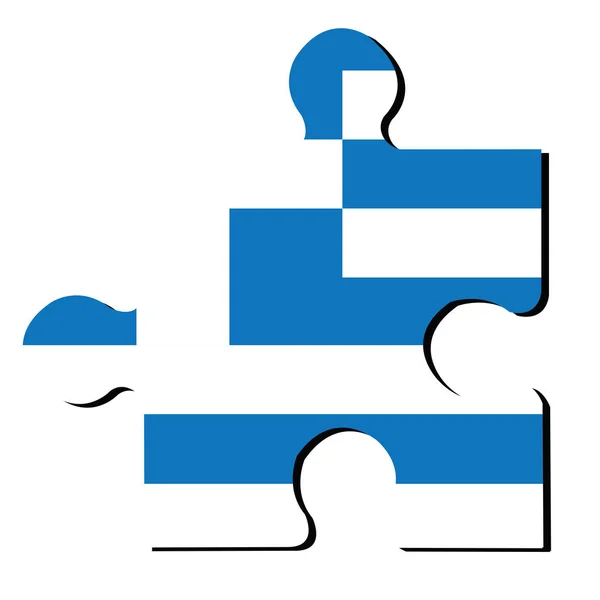 Isolated Greek flag — Stock Vector