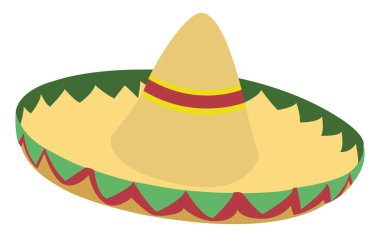 İzole edilmiş Meksika şapkası.