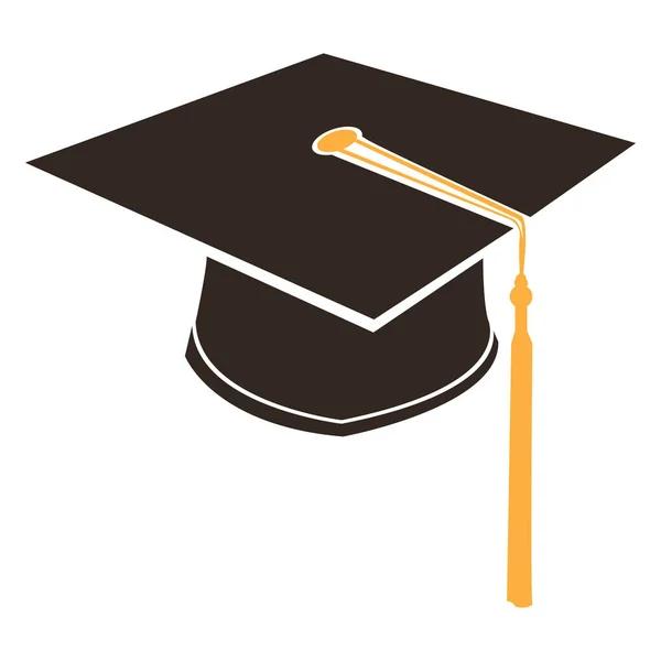 Καπέλο Αποφοίτησης απομονωμένες — Διανυσματικό Αρχείο