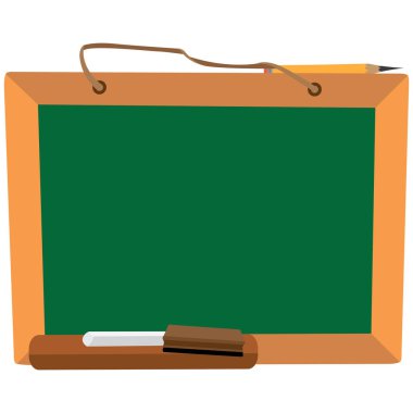 İzole renkli yazı tahtası