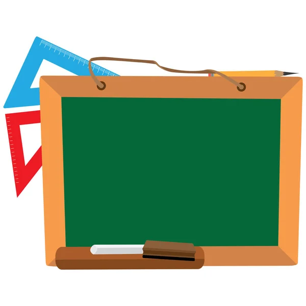 Geïsoleerde gekleurde schoolbord — Stockvector