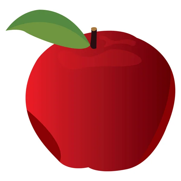 Pomme de couleur isolée — Image vectorielle