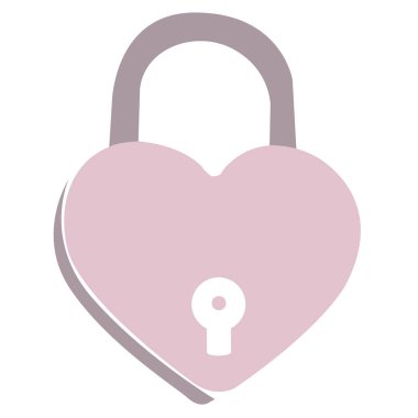 İzole kalp şeklinde kilit