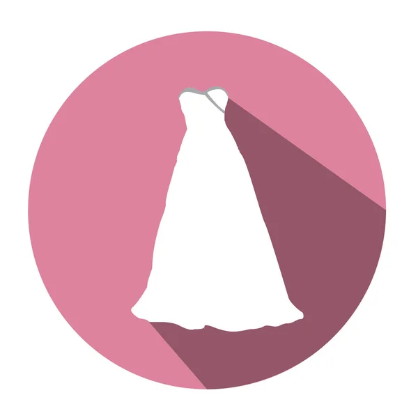 Vêtements de mariage isolés — Image vectorielle