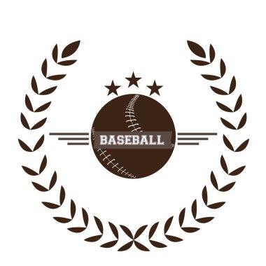 İzole beyzbol amblemi