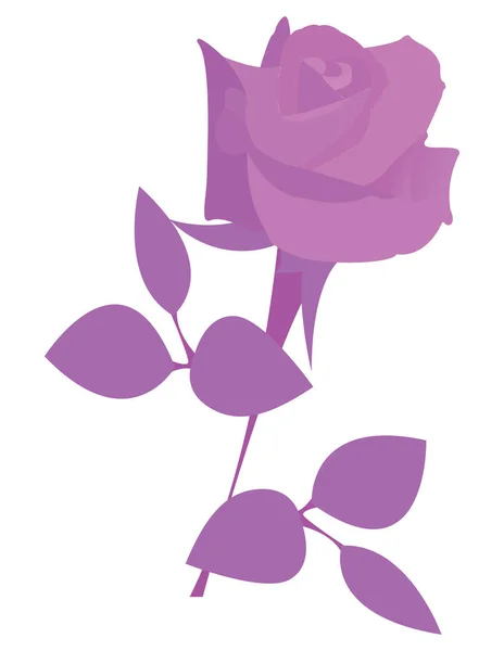 Flor de color aislado — Vector de stock