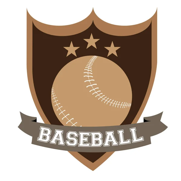 Emblema de béisbol aislado — Archivo Imágenes Vectoriales