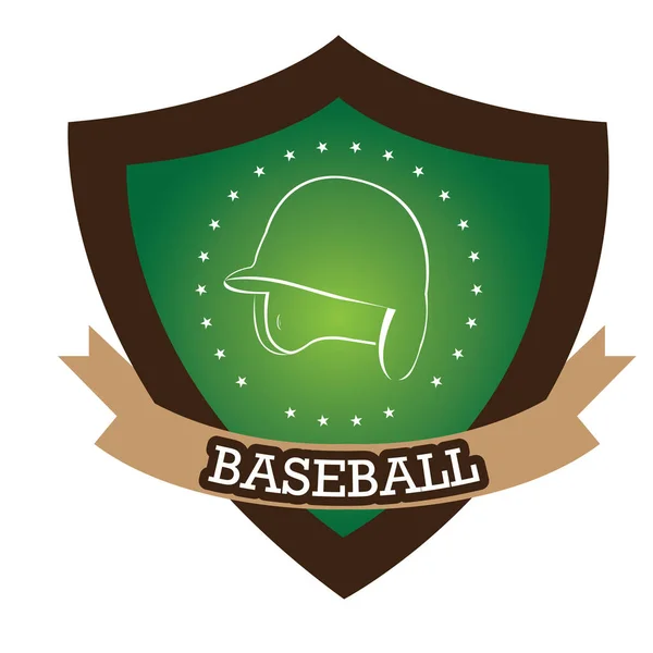 Emblema de beisebol isolado — Vetor de Stock