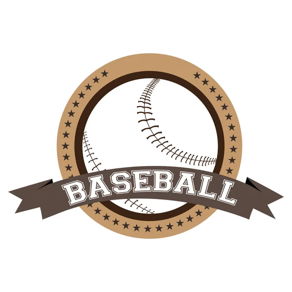 Изолированная бейсбольная эмблема — стоковый вектор
