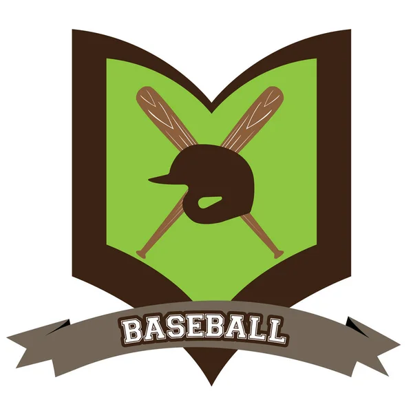 Изолированная бейсбольная эмблема — стоковый вектор