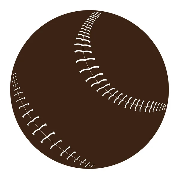 Isolierter Baseballball — Stockvektor