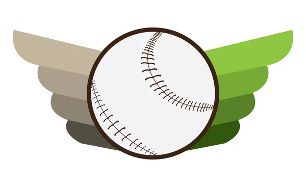 Isolated baseball emblem — Stock Vector