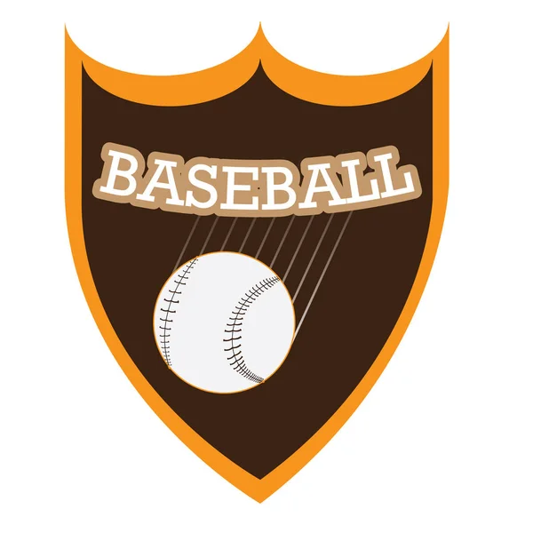 Emblema di baseball isolato — Vettoriale Stock