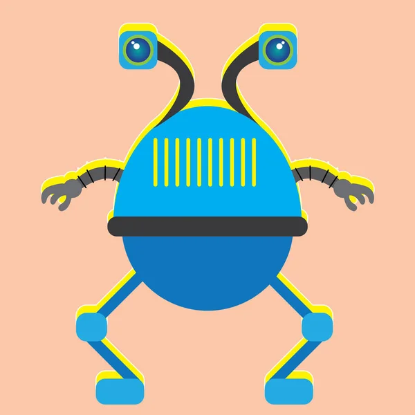 Robot aislado juguete — Vector de stock