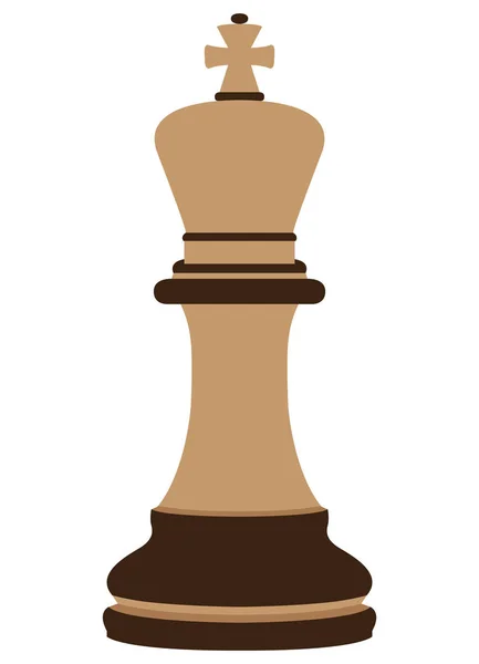 Pièce de roi isolée — Image vectorielle