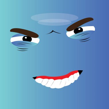 kızgın karikatür face