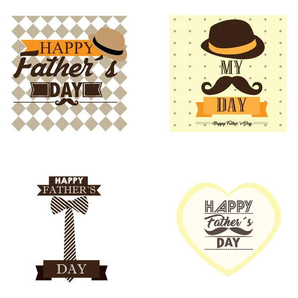 Happy fathers day — Stock Vector