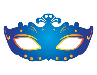 izole karnaval maskesi