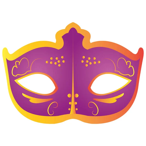 Maschera di carnevale isolato — Vettoriale Stock