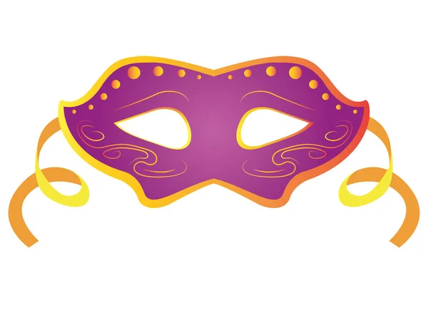 Изолированная карнавальная маска — стоковый вектор