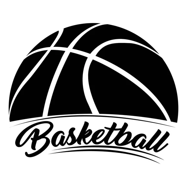 Isolated basketball emblem — Stock Vector