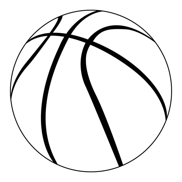 Balón de baloncesto aislado — Archivo Imágenes Vectoriales