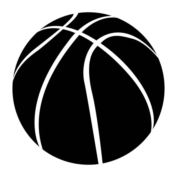 Balón de baloncesto aislado — Vector de stock