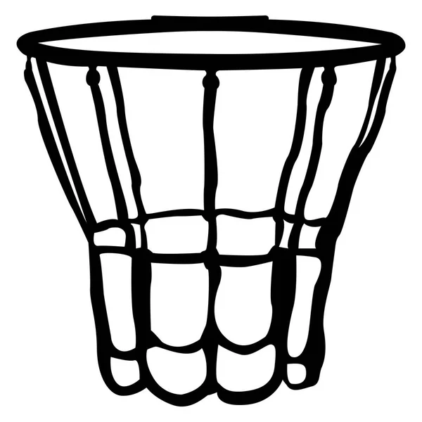 Isoliertes Basketballnetz — Stockvektor