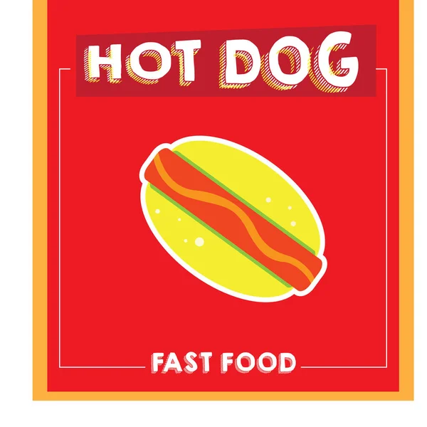 Fastfood menu — Stockvector