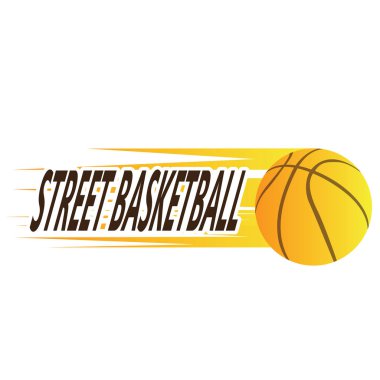 İzole edilmiş basketbol topu