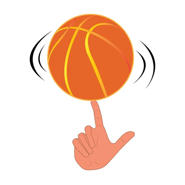 Izolované basketbal trik — Stockový vektor