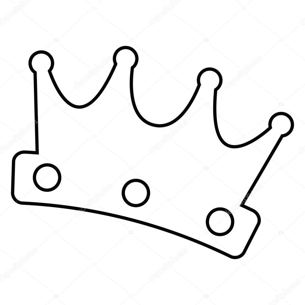 Download Isolated crown outline — Stock Vector © JoKalar01 #143284831