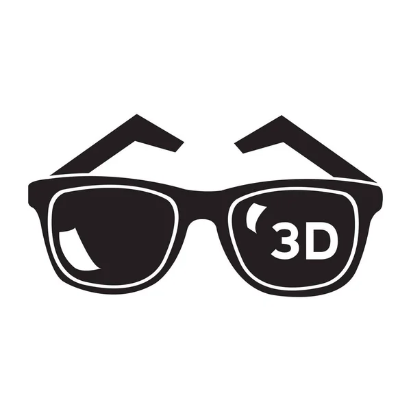 Изолированные 3D очки — стоковый вектор