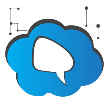 bulut bilgi işlem illüstrasyon