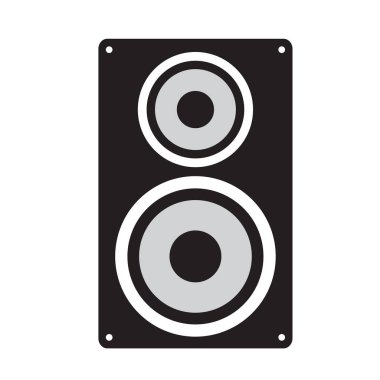 İzole hoparlör siluet