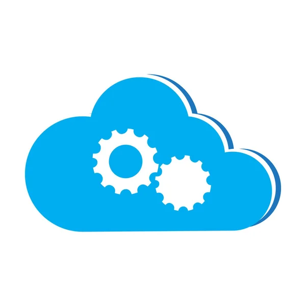 Illustration Cloud Computing — Image vectorielle