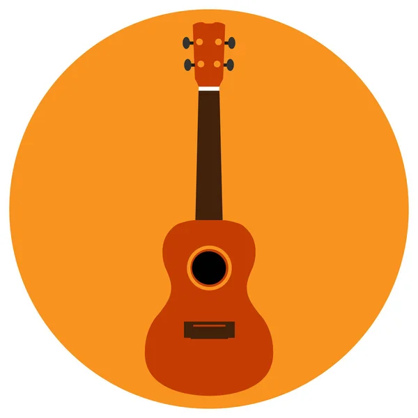 Ícone de guitarra isolado — Vetor de Stock
