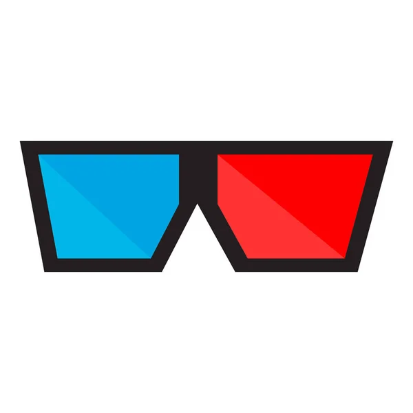 Isolierte 3D-Brille — Stockvektor