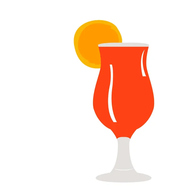 Geïsoleerde cocktail illustratie — Stockvector