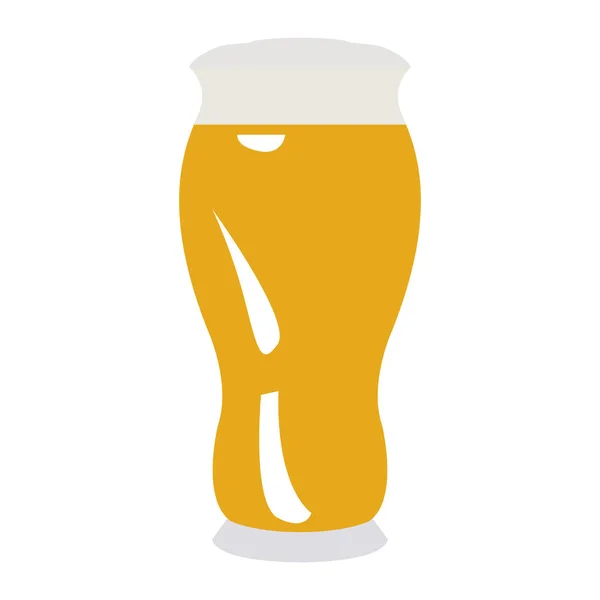 孤立的啤酒杯 — 图库矢量图片