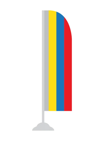 Isolated Colombian flag — Stock Vector