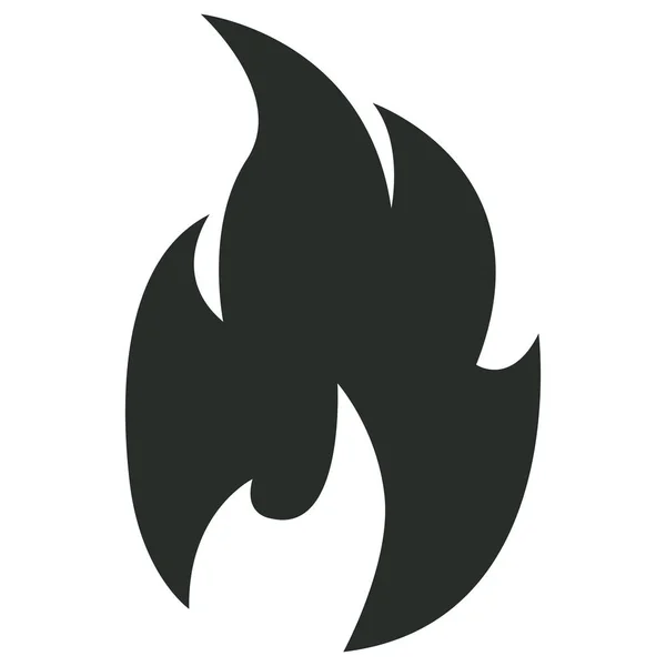 Geïsoleerde vlam pictogram — Stockvector
