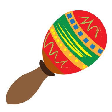 İzole maraca simgesi