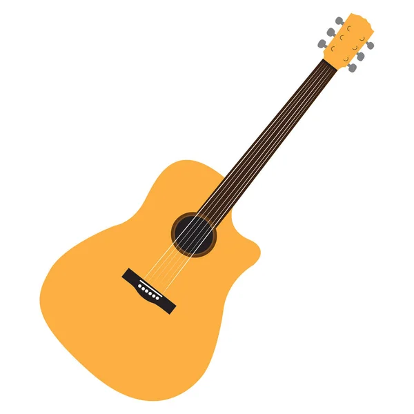 Instrumento de guitarra isolado — Vetor de Stock