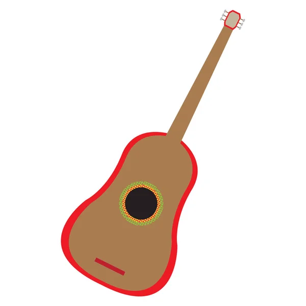 Instrumento de guitarra aislado — Vector de stock