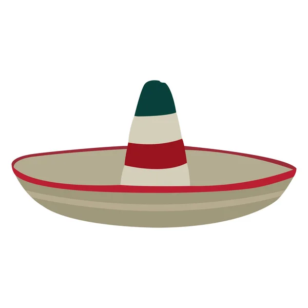 Sombrero tradicional aislado — Vector de stock