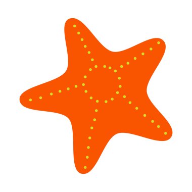 İzole denizyıldızı illüstrasyon